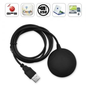 Portable USB GPS Receiver Support Plug and Play + Fast Acquisition Time